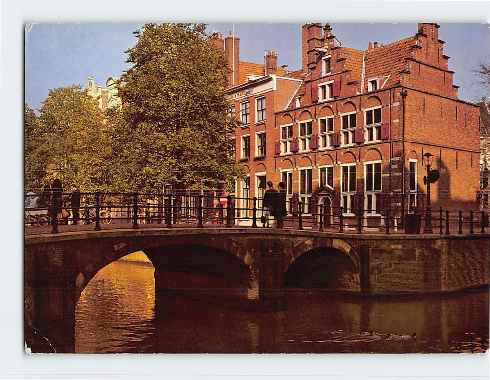 Postcard House on the Three Canals in Amsterdam Netherlands