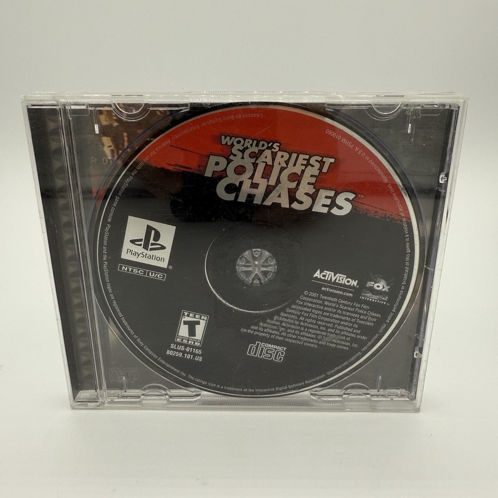 World's Scariest Police Chases (Sony PS1 PlayStation 1, 2001) No Manual Tested