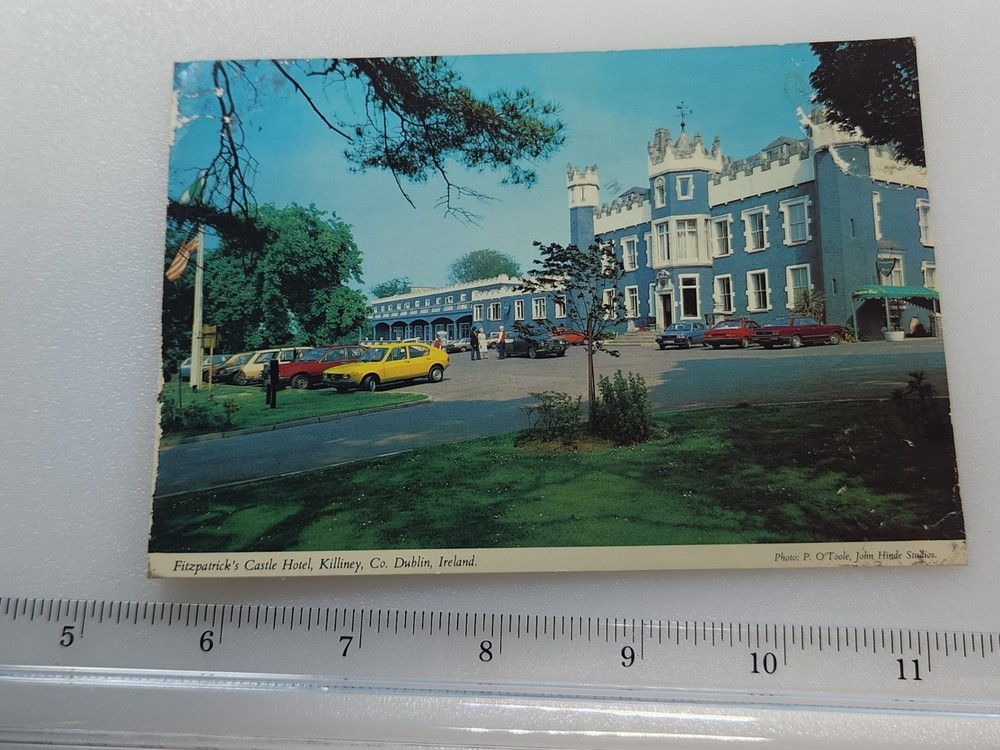 Ireland Fitzpatrick's Castle Killiney Dublin Cent Stamp Vtg Postcard Posted