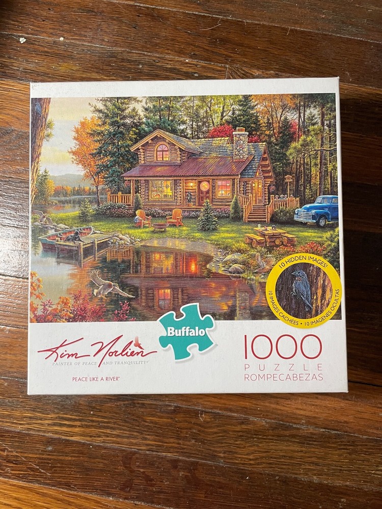 PEACE LIKE A RIVER - Norlien Painter Buffalo - 300 Pc. Large JIGSAW PUZZLE