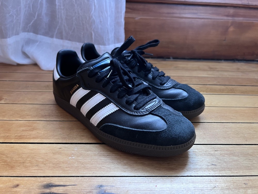 Black Adidas Sambas Sneakers OG  Women's size 9.5 Mens size 8