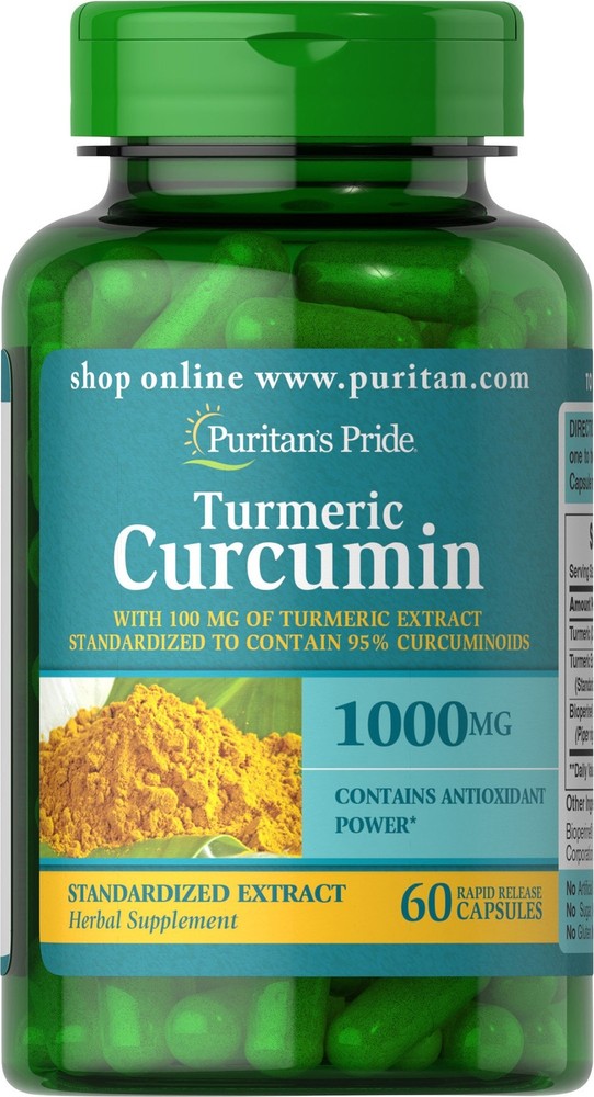 Turmeric Curcumin 1000 Mg W/Bioperine Capsules 60 Count