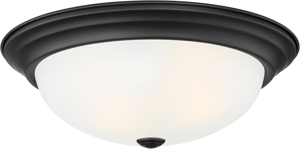3-Light Flush Mount Ceiling Light, 15 Inch Lighting Fixture for Kitchen, Bedroom