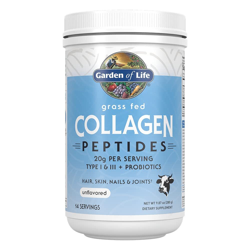 Garden of Life Grass Fed Unflavored Collagen Peptides Powder