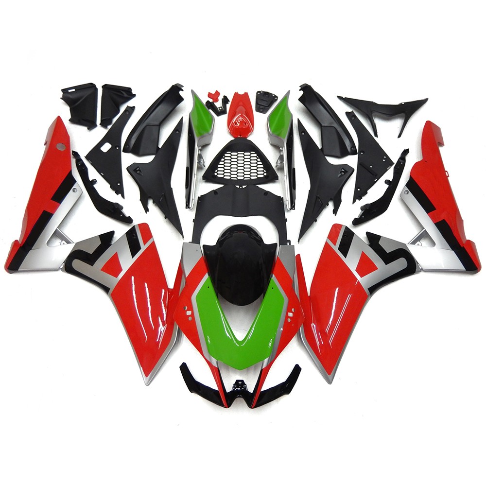 Fairings For Aprilia RSV4 1000 2010-2015 ABS Fairing Kit Red Green Bodywork Cowl