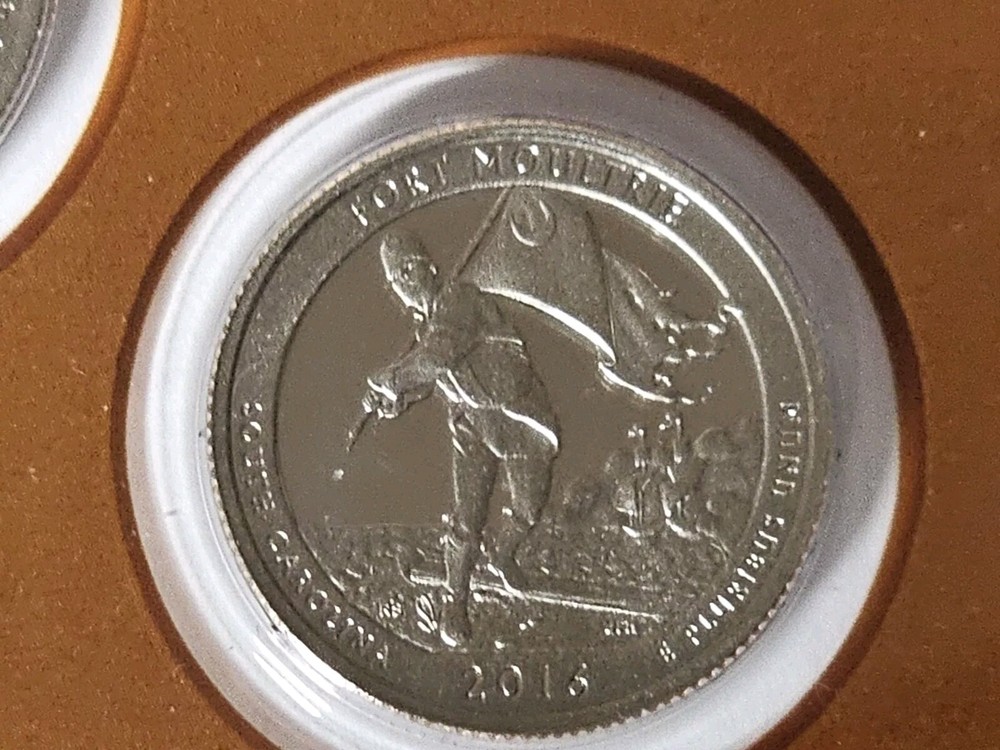 2016 S Fort Moultrie NP Quarter.  Uncirculated From US Mint Set.