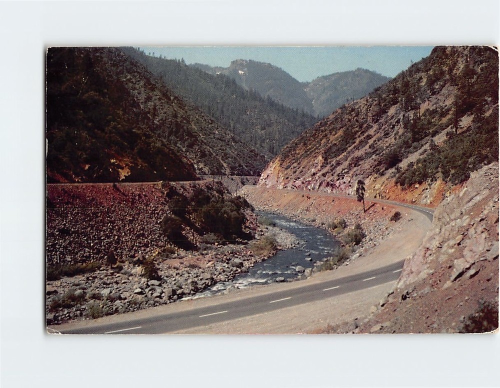 Postcard The Feather River Canyon California USA