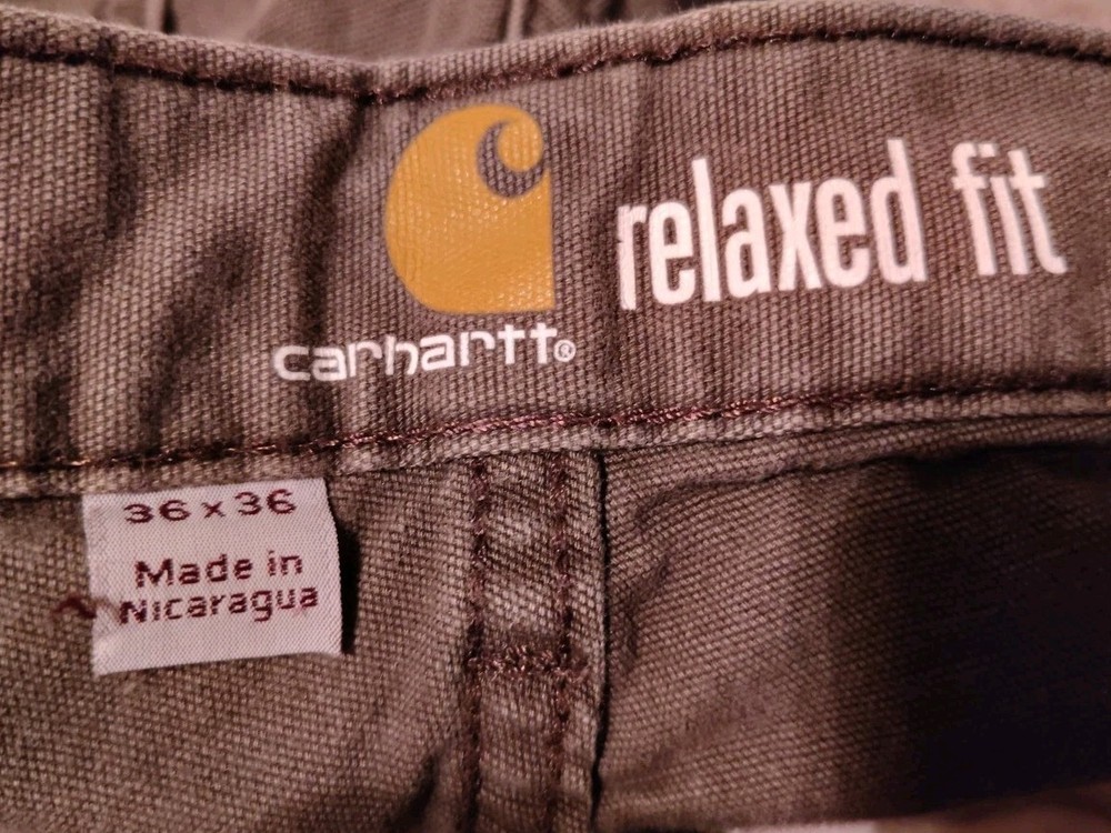 carhartt pants relaxed fit 36 x