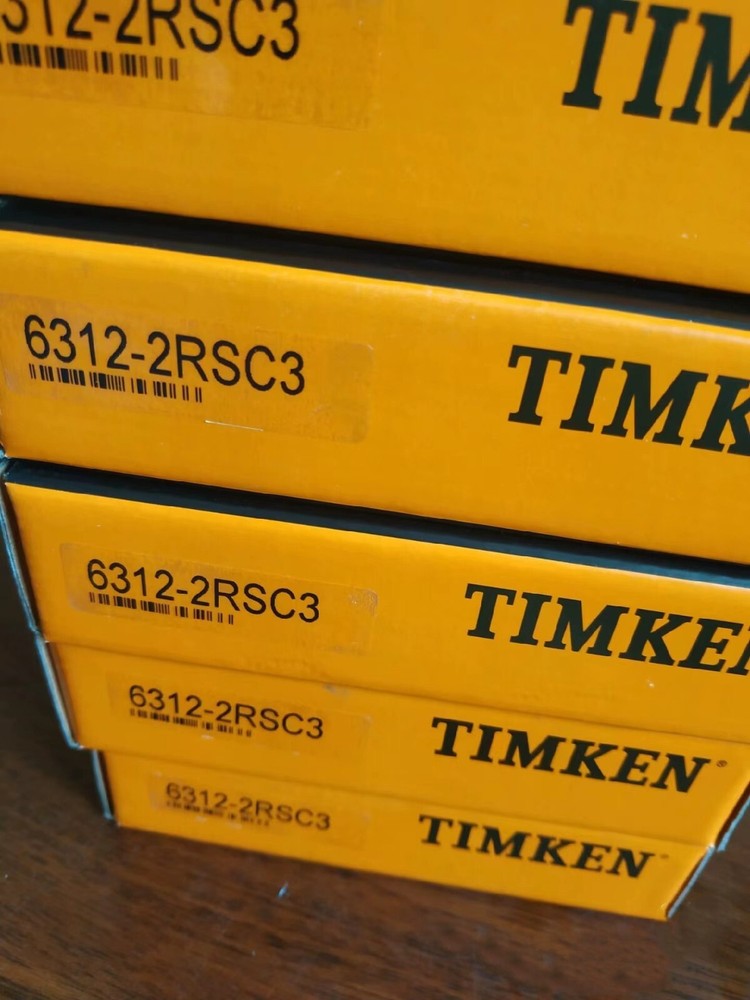 TIMKEN 6312-2RSC3 Deep Groove Ball Bearing 60mm x 130mm x 31mm 1PCS New
