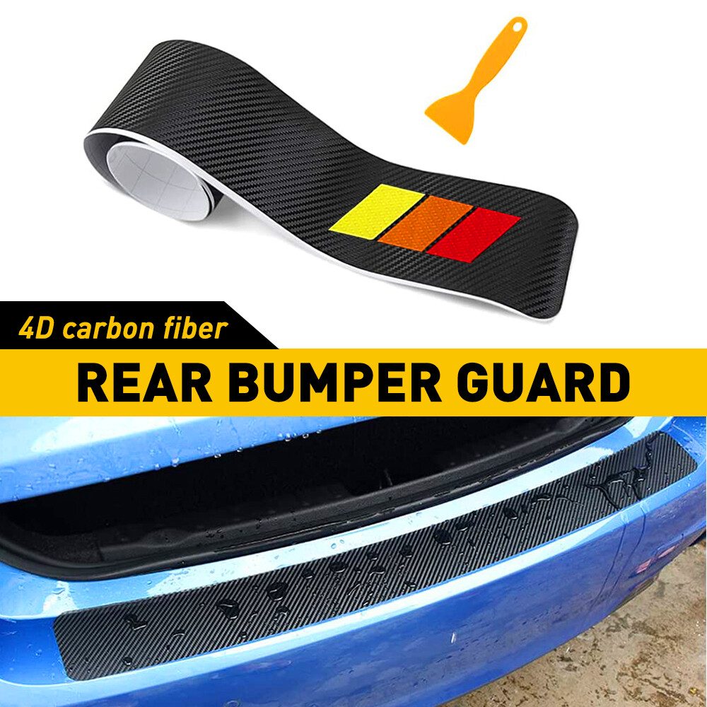 Tricolor Car Protector Bumper Rear Trim Strip Sill Trunk Guard Scratch Pad Cover  