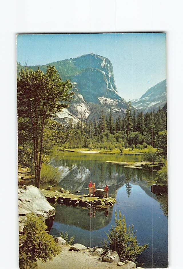 Postcard Mirror Lake And Mt. Watkins Yosemite National Park California USA