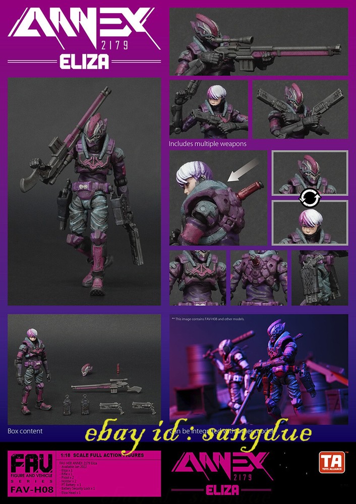 Acid Rain World 1/18 FAV-H08 Eliza Movable Soldier in stock-image