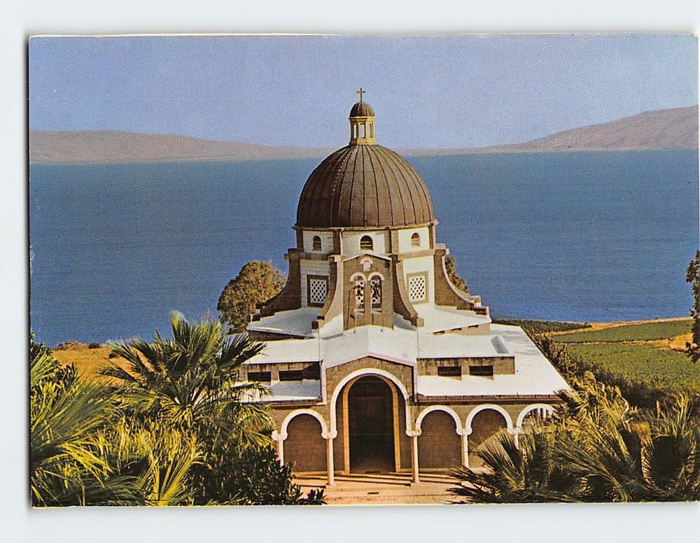 Postcard Mt. of the Beatitudes & Lake of Galilee Israel
