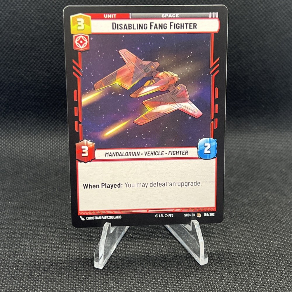 Star Wars Unlimited Disabling Fang Fighter Spark of Rebellion 162/252 Near Mint Condition