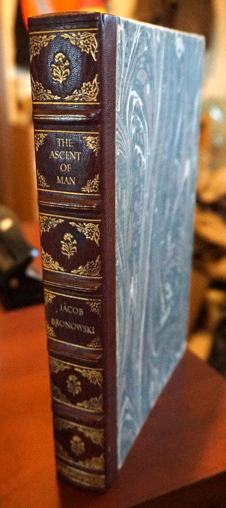 Jacob Bronowski / THE ASCENT OF MAN Brentano's Special Print  1979  HC Leather
