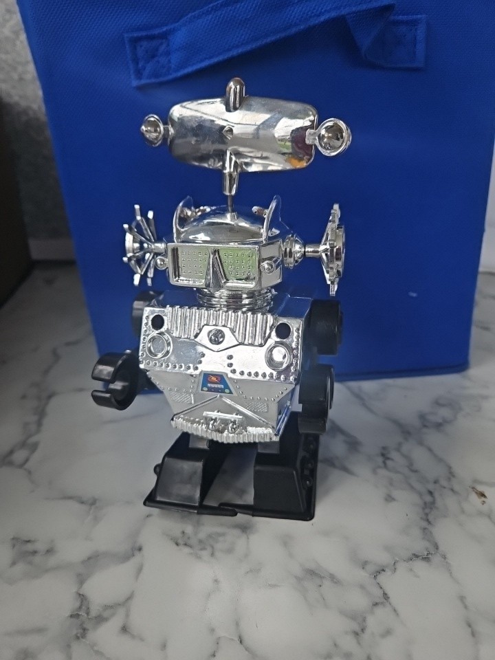 Vintage 1996 Radar Robot Toy with Windup Walking Action