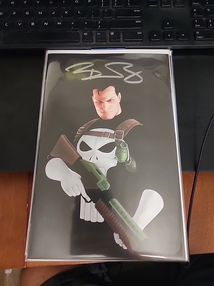 THE PUNISHER #1 2026 MARVEL JTC NEGATIVE SPACE Signed by Benjamin Percy No COA