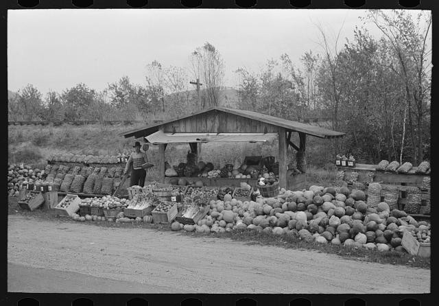 Photo:Roadside stand near Greenfield, Massachusetts