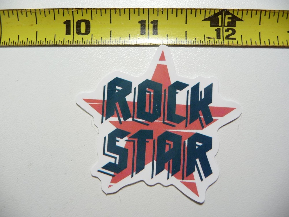 ROCK STAR MUSIC LETTERS STICKER DECAL MUSICAL FAN CONCERT FUN SCRAPBOOKING