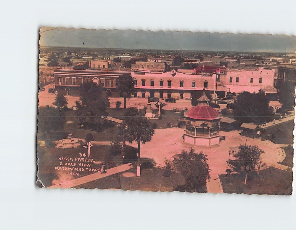 Postcard Aerial View of Matamoros Tamaulipas Mexico