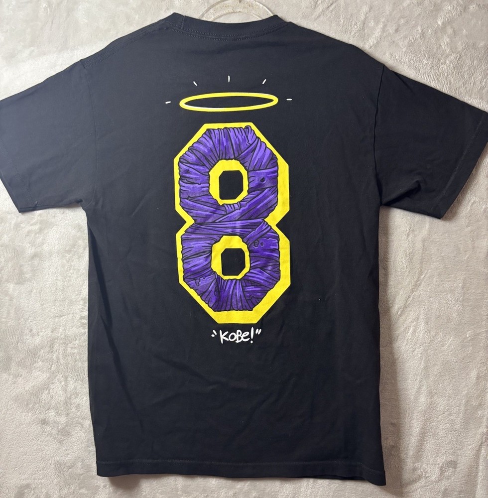 Kobe Bryant Tribute T Shirt Mens M Black Halo 8 Lakers Memorial Graphic Tee