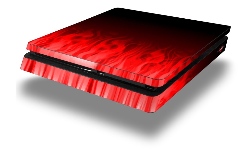 Skin for PS4 Slim Fire Red Playstation 4 Console