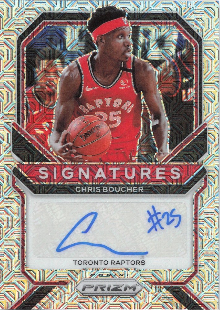 2020-21 Panini Prizm #SI-CBO Chris Boucher Signatures Prizms Mojo #/25