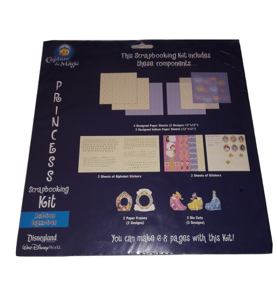 NEW Disney Princess Scrapbooking Kit Disney Park Exclusive Acid & Lignin Free-image