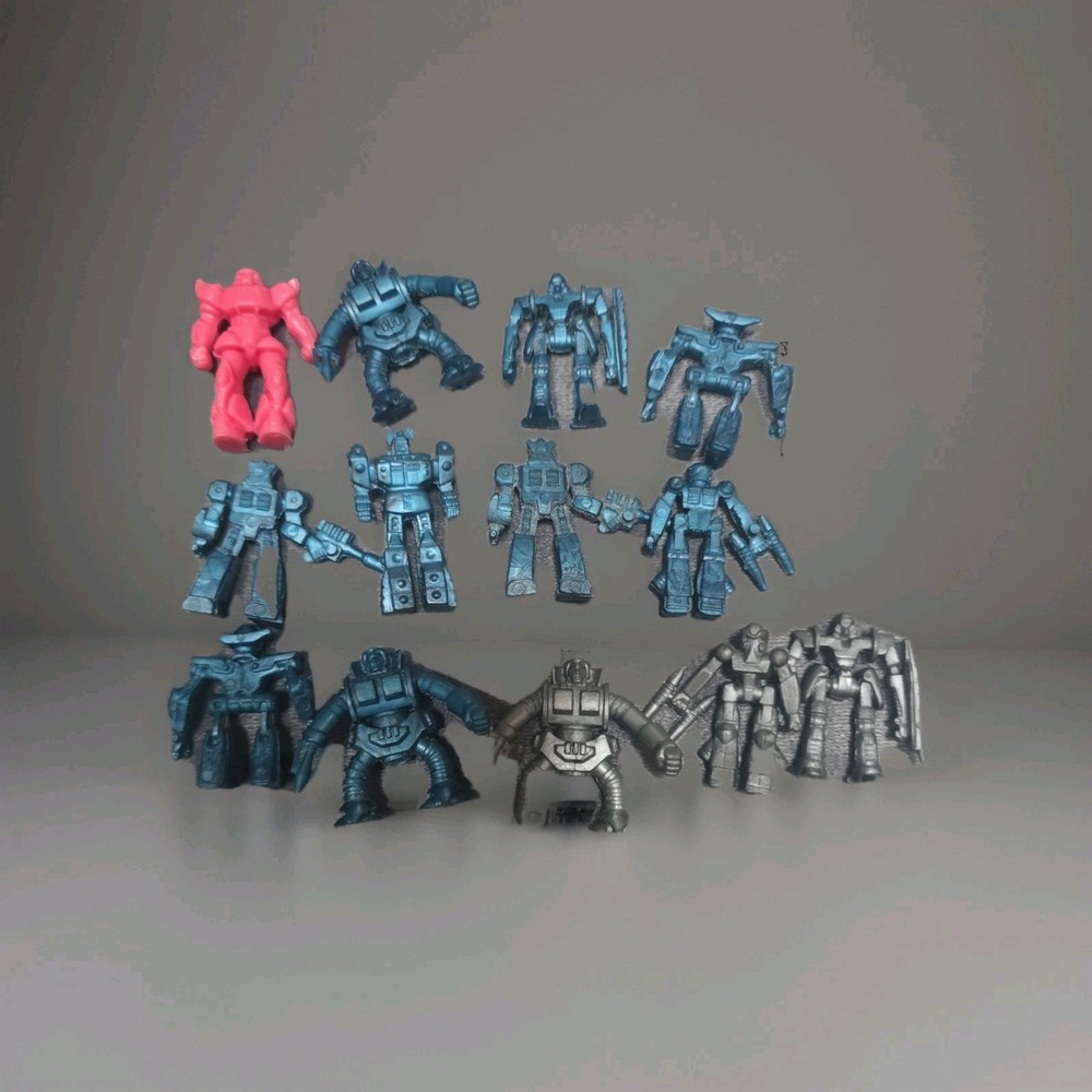 12 Vintage 1986 Tyco Transformers Mini Figures-from Electric Train Set- 1.3 inch