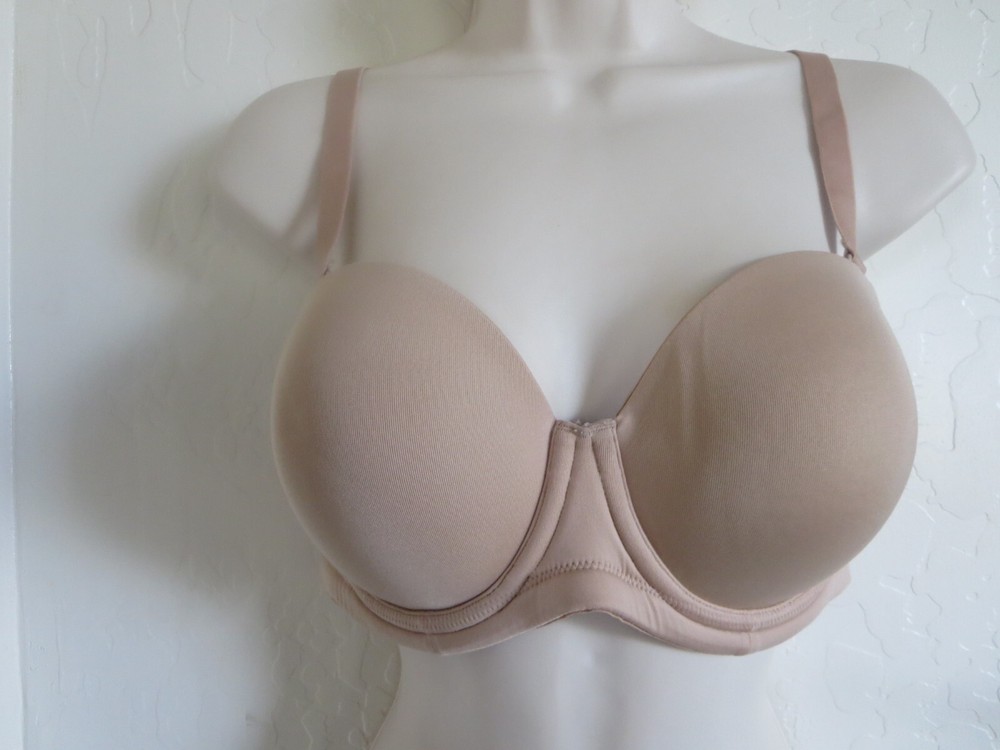 WACOAL 34 DD #854119 RED CARPET STRAPLESS UNDERWIRE BRA, BRUSH/BEIGE, NWOT $68
