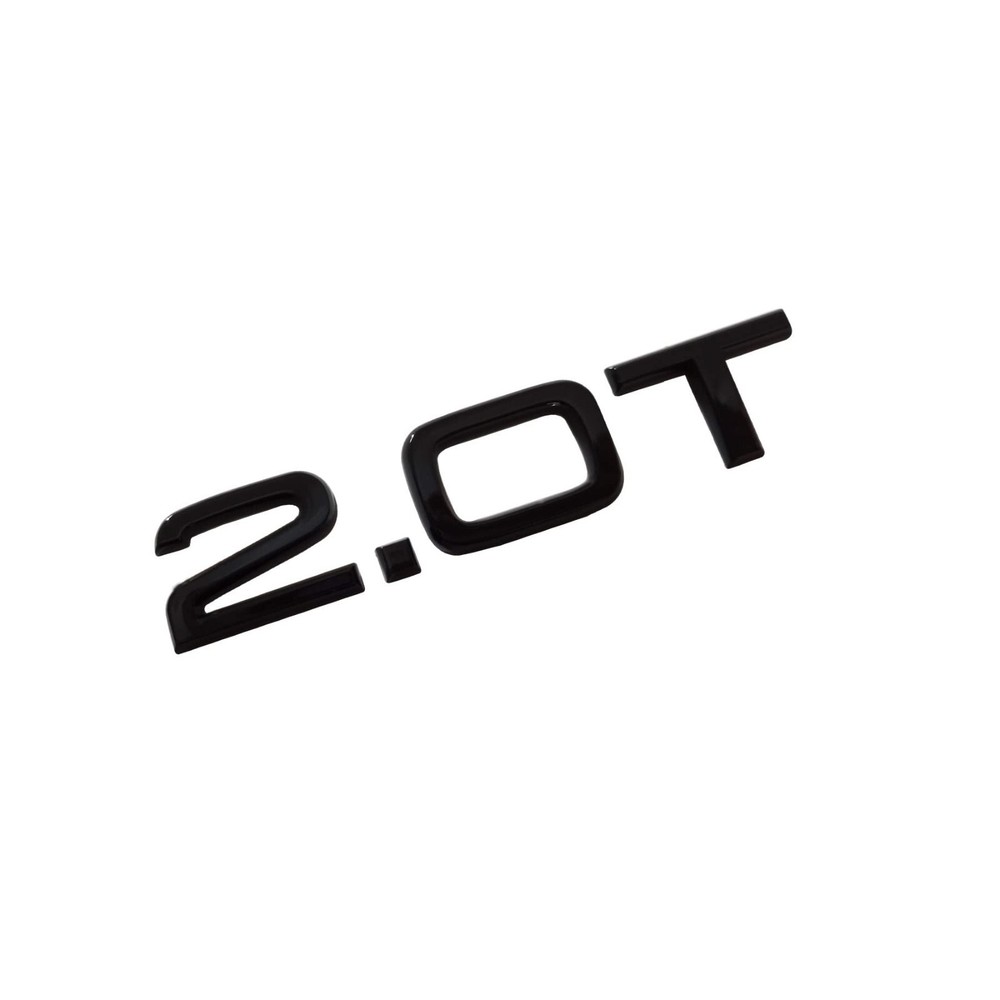 Gloss Black 2.0T Emblem Badge For Audi A3 A4 A5 A6 A7 TT Q3 Q5 Q7 B6 B7 B8