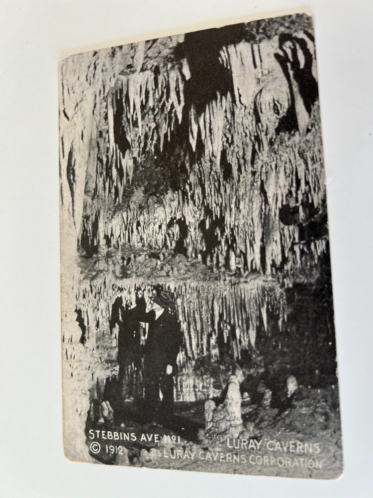 Stebbins Ave No 1 Luray Caverns 1912 Postcard Virginia