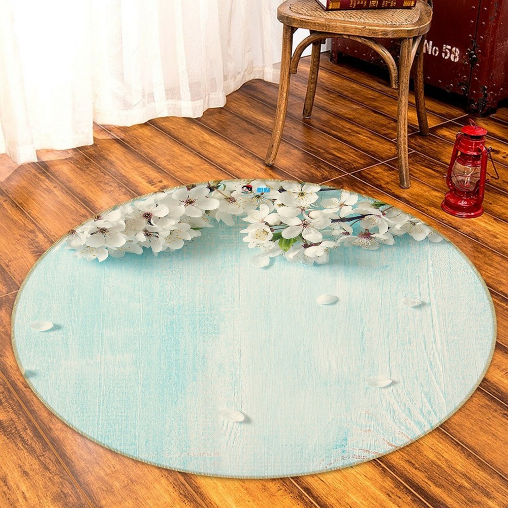 3D Plank Flower NAO369 Game Rug Mat Elegant Photo Carpet Mat Fay