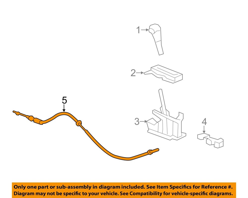 GM OEM Automatic Transaxle Shift Control Cable 23256076