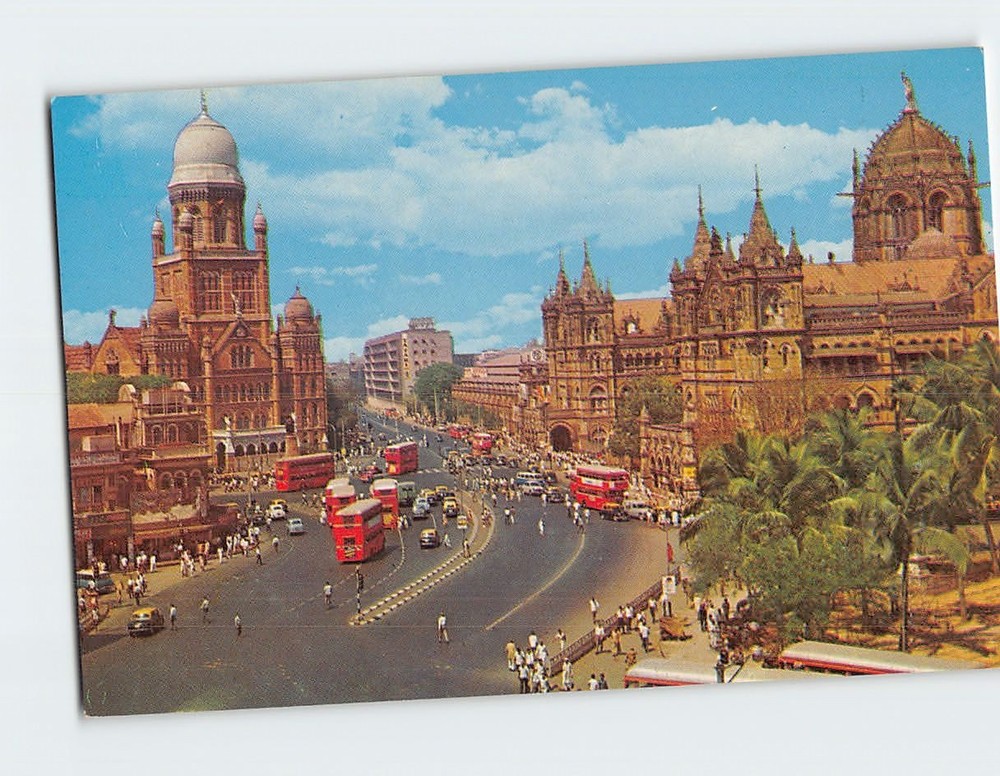Postcard Victoria Terminus Mumbai India