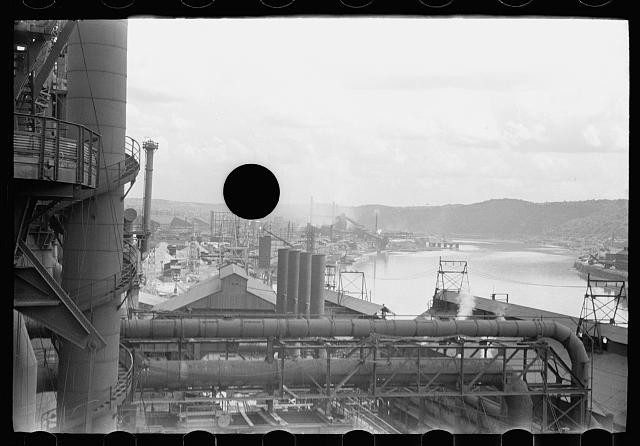 Photo:Pittsburgh Pennsylvania Monongahela River Industrial Plant 1938