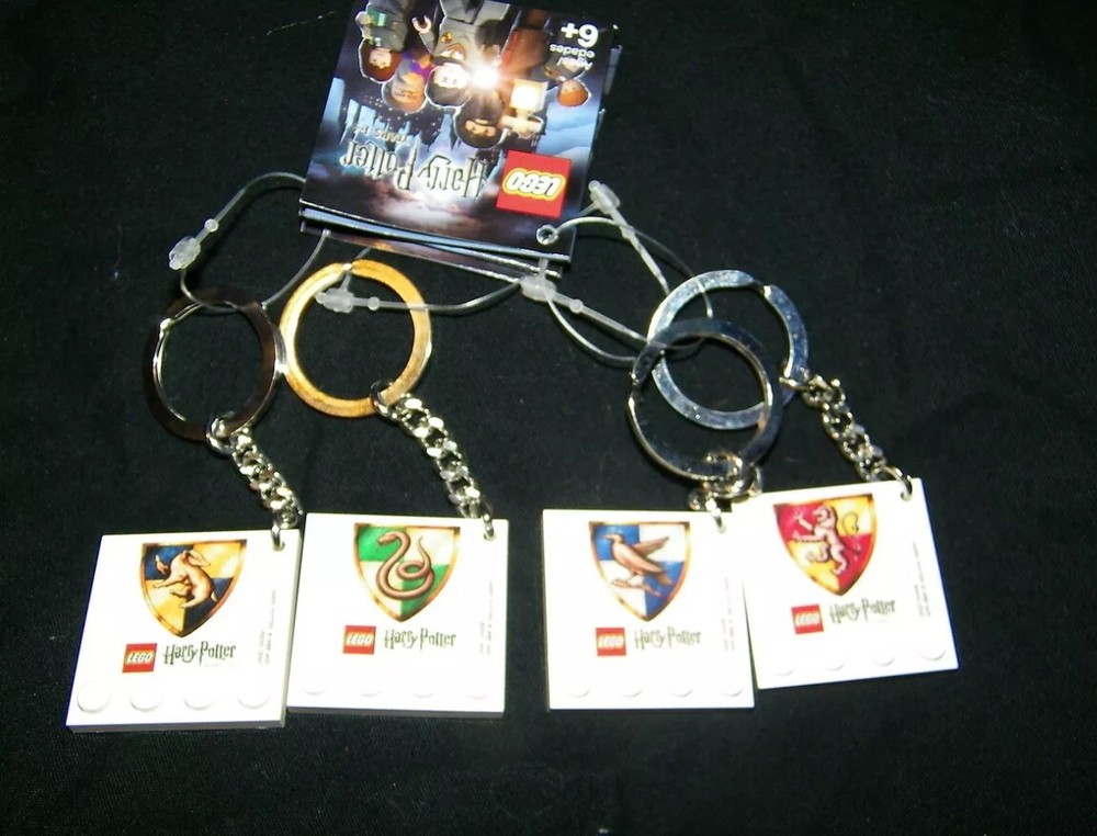 Harry Potter Lego Full Set Key Chains with Gryffindor 7 Pcs Bonus