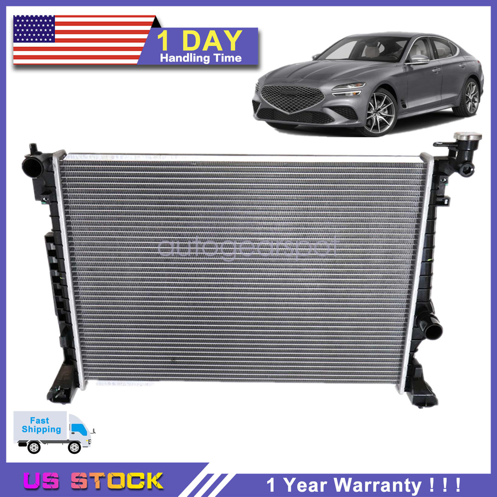 For Genesis G70 19-23 Kia Stinger 18-21 Radiator w/o Transmission Oil Cooler