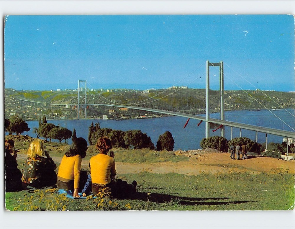 Postcard The Bosphorus Bridge Istanbul Turkey