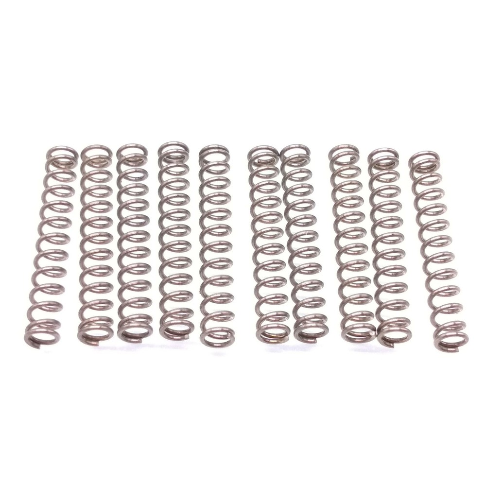 10x 0.6mm Stainless Steel Compression Springs 4mm OD 25mm Length