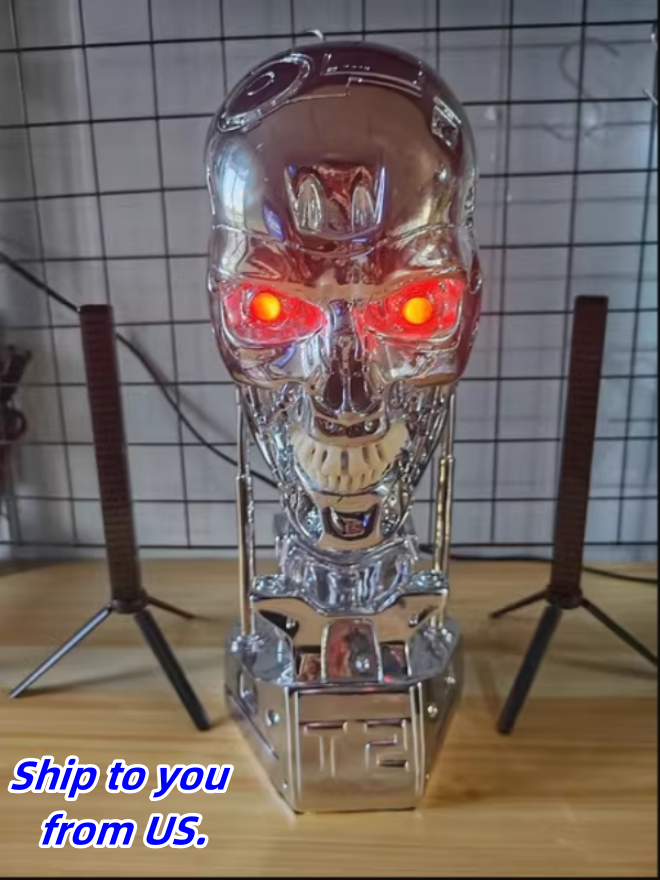 Terminator T800 1/1 Bust Statue T2 Head Sculpture Resin Model Statue Collection