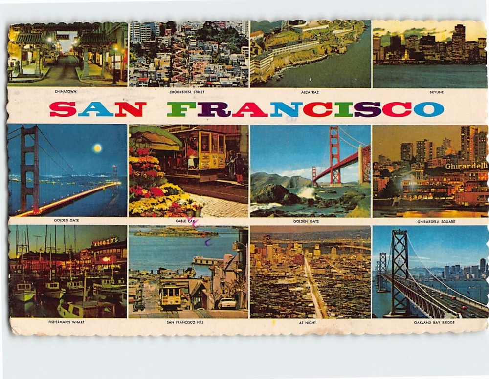 Postcard San Francisco California USA