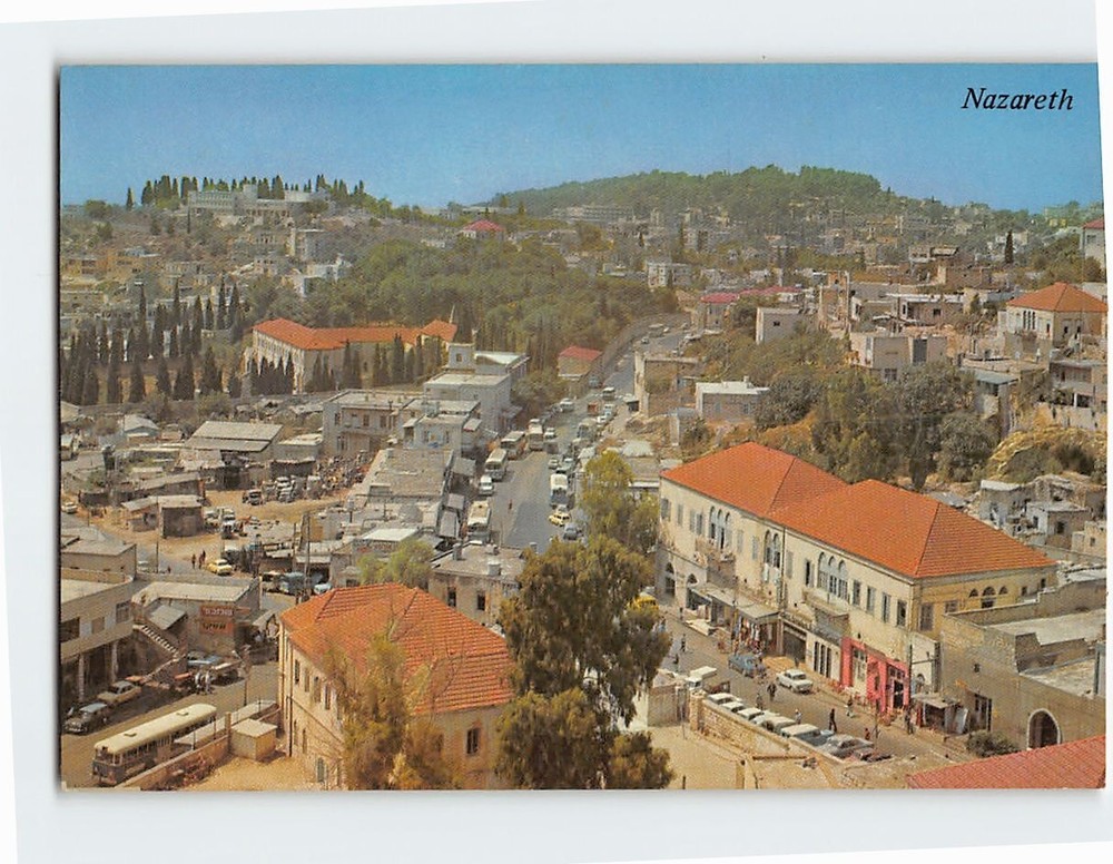 Postcard Partial view Nazareth Israel