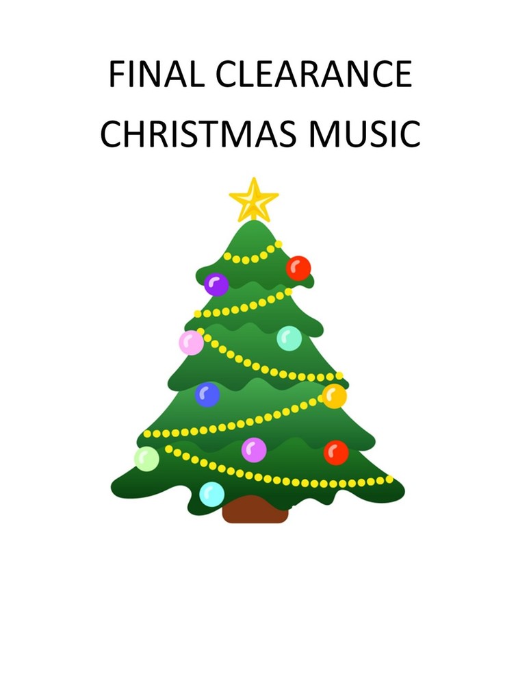 FINAL CLEARANCE ~ CHRISTMAS MUSIC ~ Various Instruments ~ Use Drop Down Menu