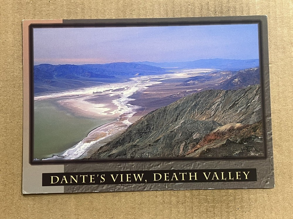 Postcard Death Valley CA California Dante's View Scenic Panoramic Vintage PC