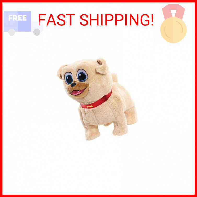 Puppy Dog Pals Adventure Pals Walking and Barking Plushie Rolly, Officially Lice