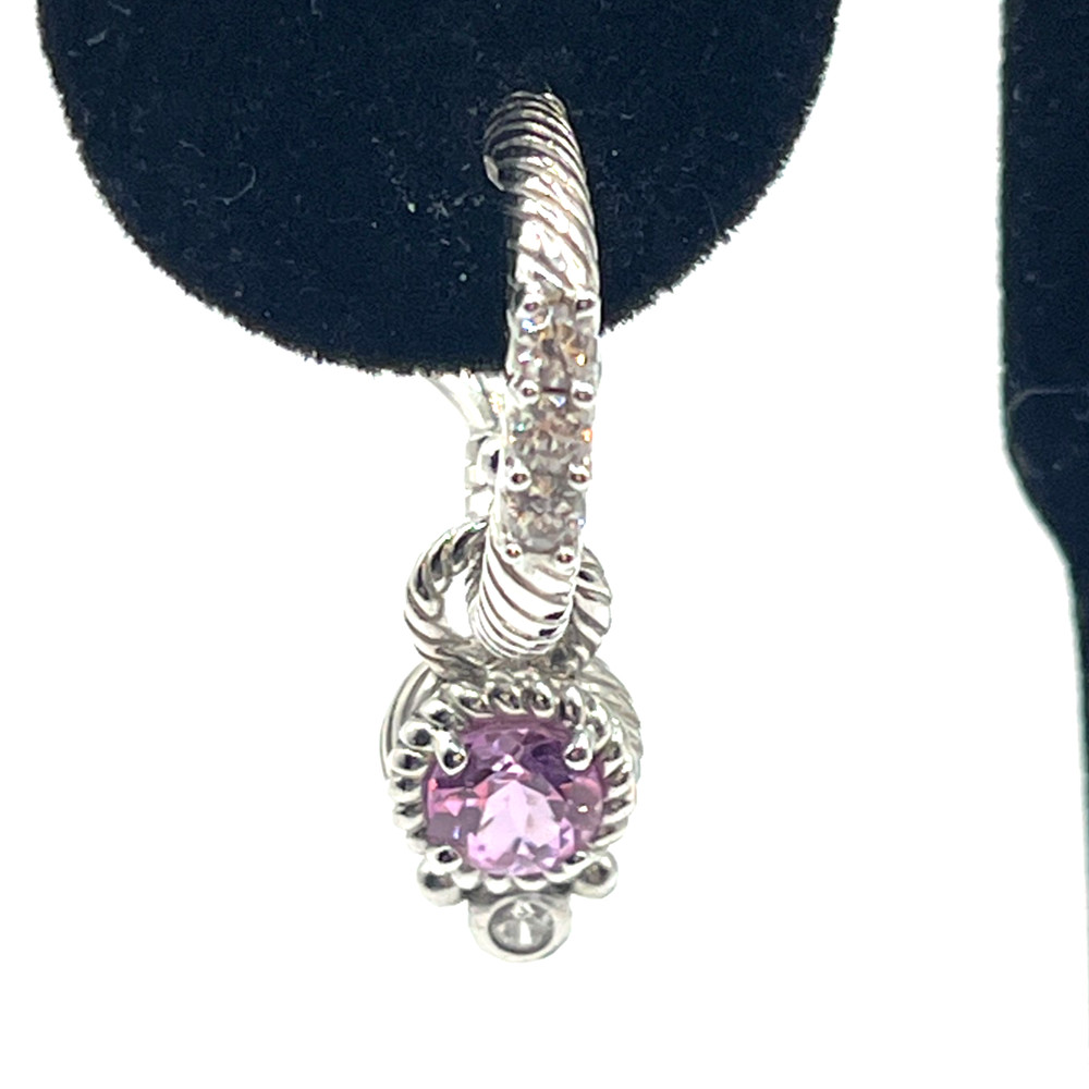 Judith Ripka Earrings Dangle 0.5
