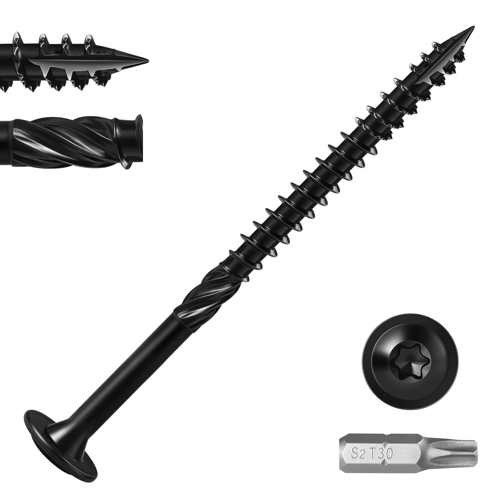 14x6 Inch Heavy Duty Lag Screws 5lb 117pcs for Structural Construction Exterior