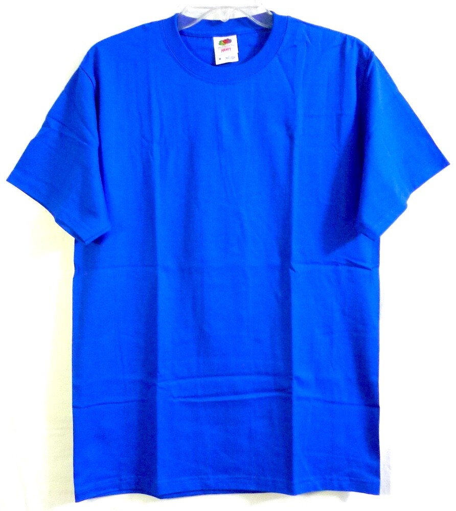 Fruit of the Loom Heavy Cotton Royal Blue T-shirt size Medium