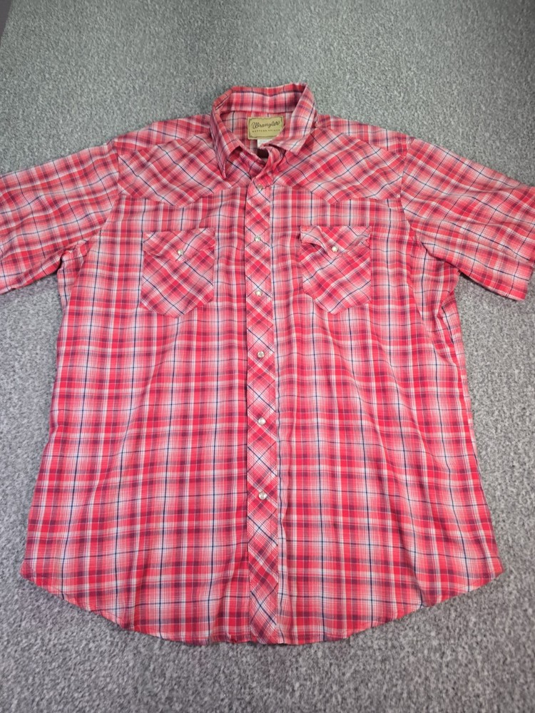 wrangler pearl snap shirt xl